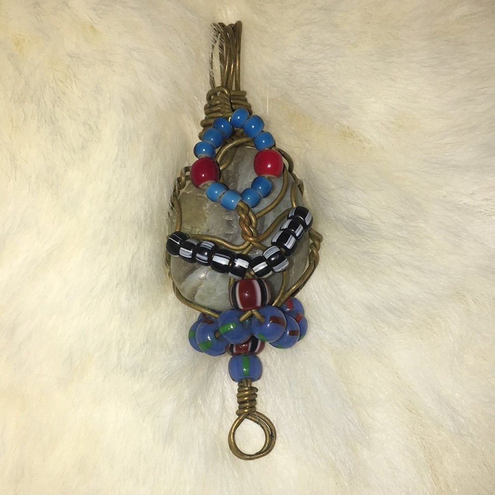 Agate Person Pendant